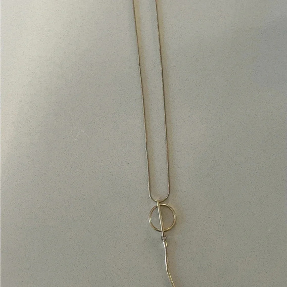 Kenneth Cole Stamped Gold Pendant Necklace Professional Business Office Wear - Picture 8 of 8